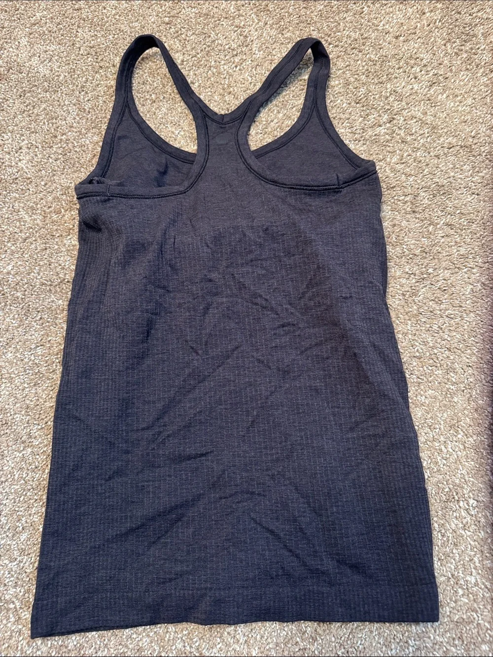 LuLulemon Women's Black Racerback Tank Top athletic gym workout stretch SZ 6